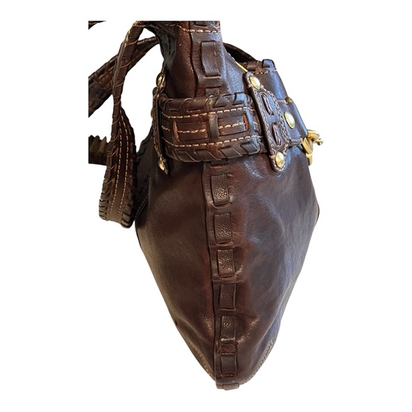 Vintage Coach Limited Edition Brown Ergo Belted Hobo Bag with Braided Leather - Picture 3 of 14